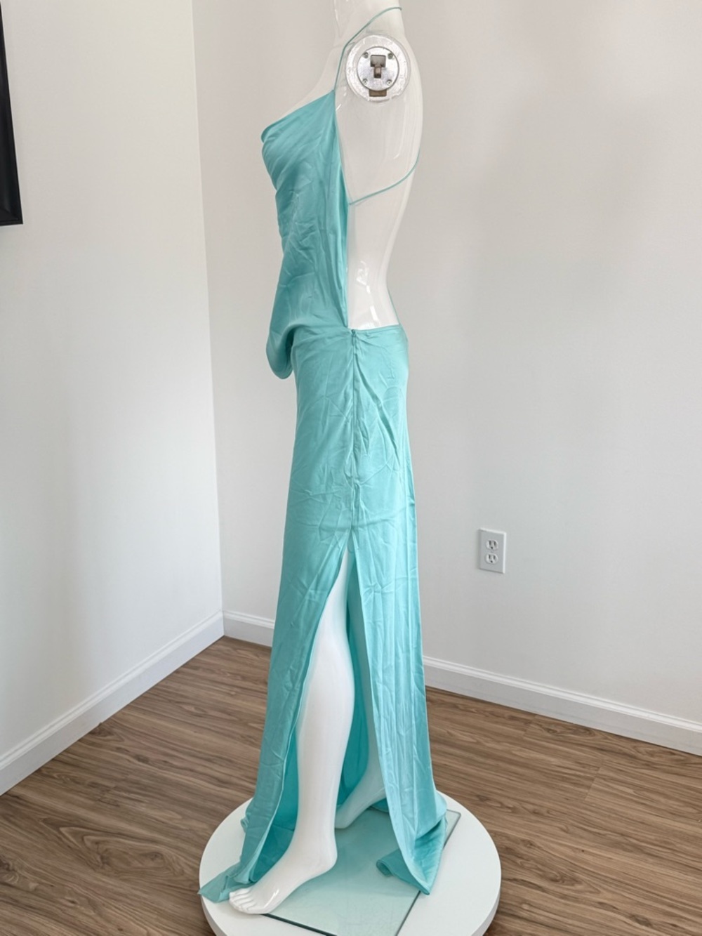 Michael Lo Sordo Iced Bias Maxi Dress Blue Size 8 — image 8 of 8